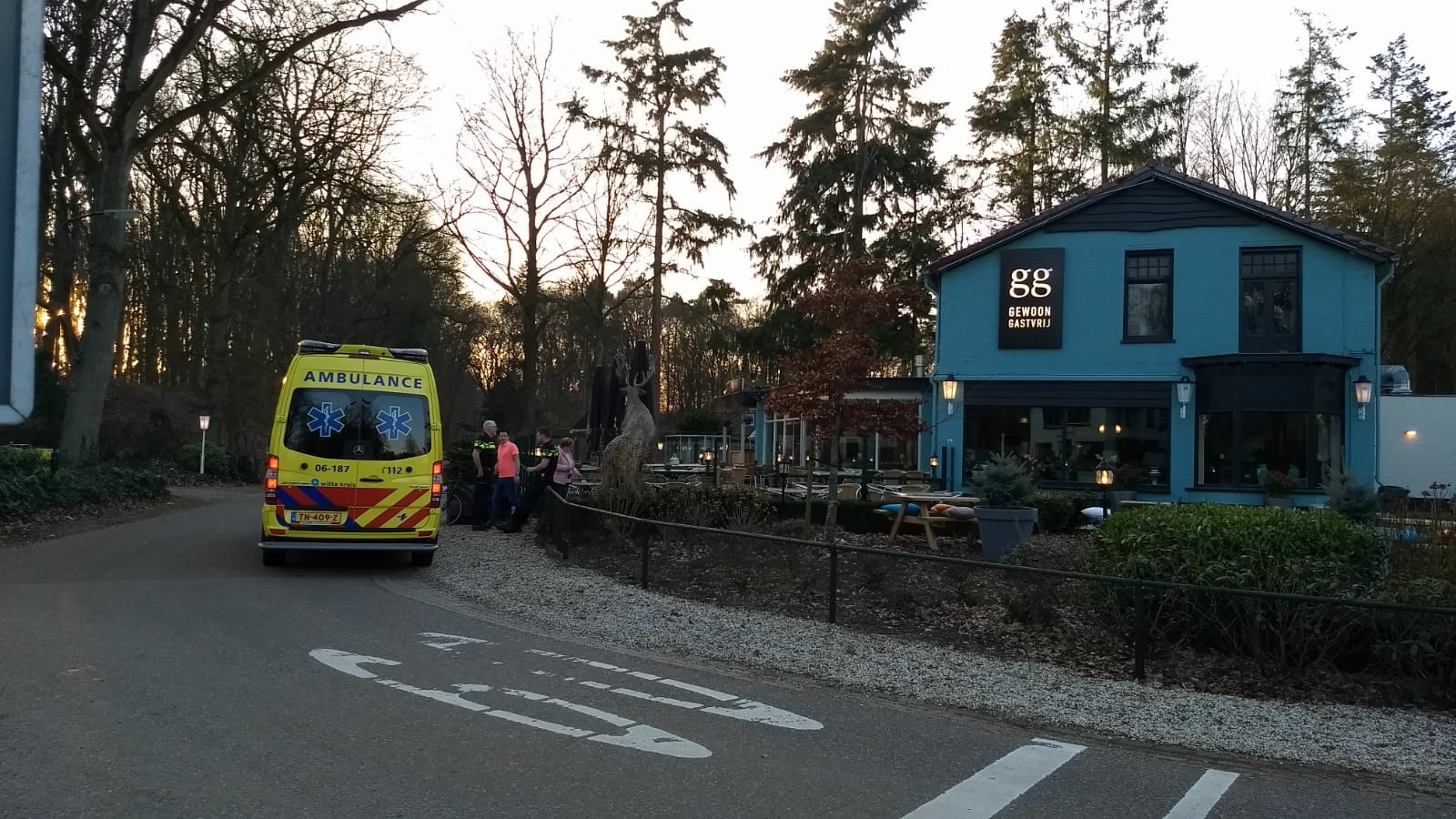 Fietser gewond bij aanrijding in Wenum Wiesel