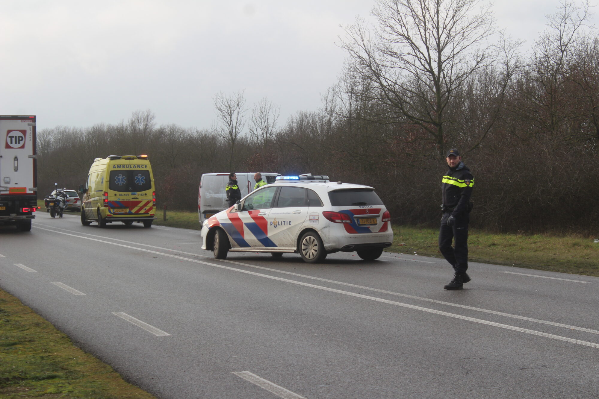 Forse file op N348 tussen Brummen en Zutphen na aanrijding