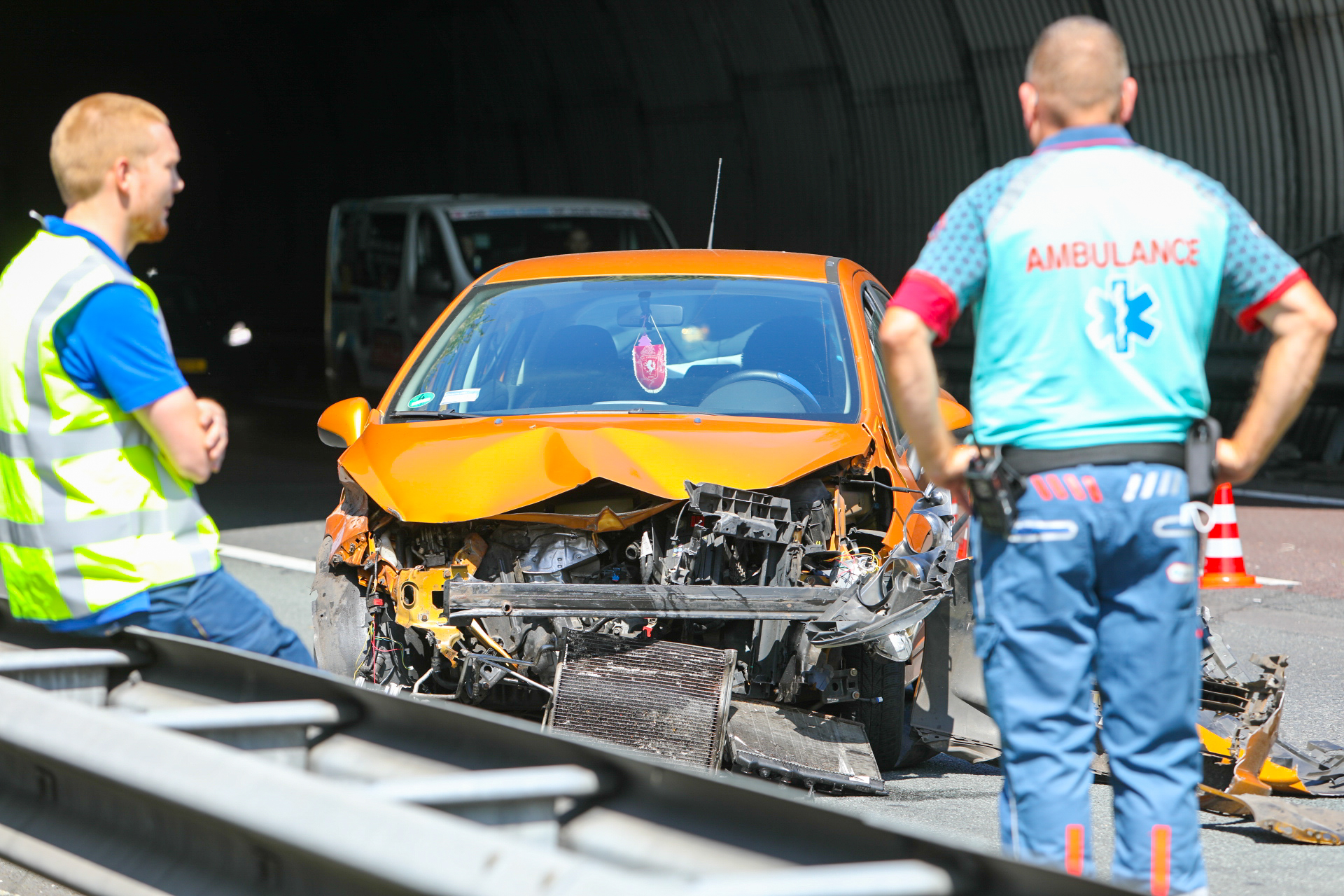 Forse file op A50 na ongeluk