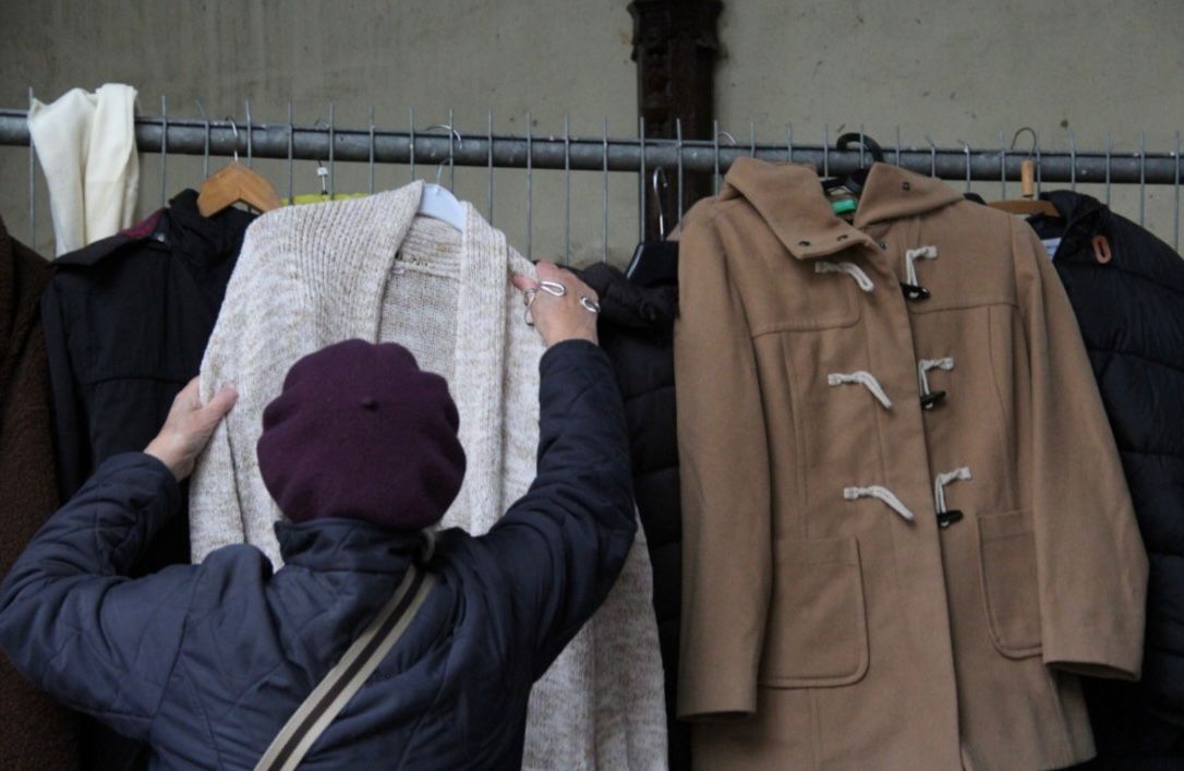 Iedereen een winterjas bij de Botermarkt