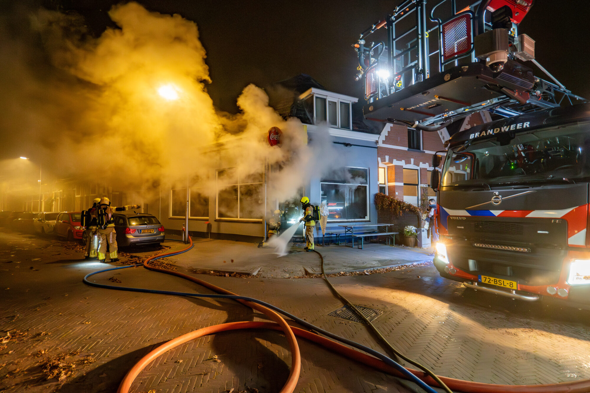 Brand in snackbar Deventer